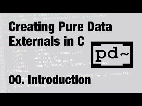 Creating Pure Data Externals in C